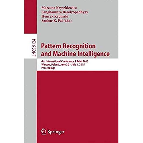 Pattern Recognition And Machine Intelligence