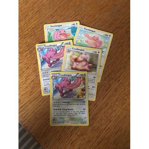 (2113) 2x Excelangue + 3x Coudlangue (Pokemon)