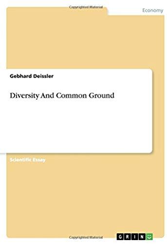 Diversity And Common Ground