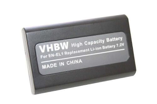 Batterie vhbw compatible avec l'appareil photo Nikon Coolpix 4300, 995, 5000, E880, 4500, 5700, 5400, 8700, 775, 885, 800 (800 mAh, 7,2 V, Li-Ion)
