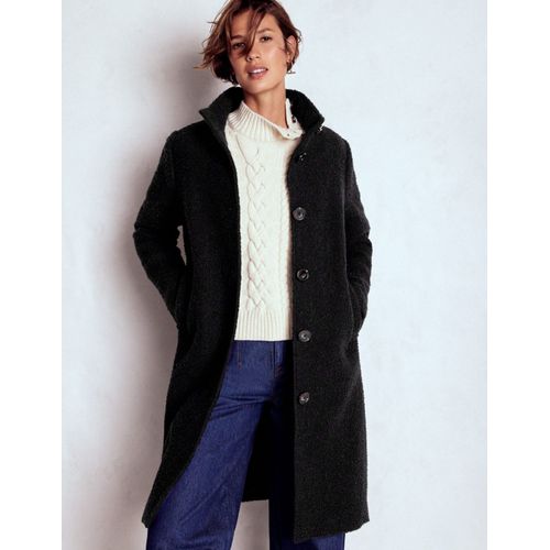 Manteau À Col Cheminée-Noir