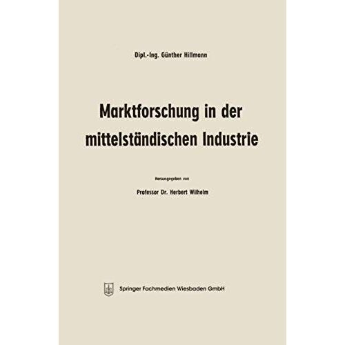 Marktforschung In Der Mittelständischen Industrie