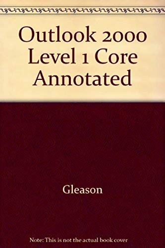 Outlook 2000 Level 1 Core Annotated
