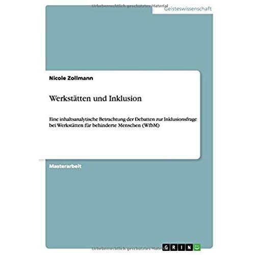 Werkstätten Und Inklusion
