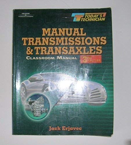 Today's Technician: Manual Transmissions And Transaxles Cm