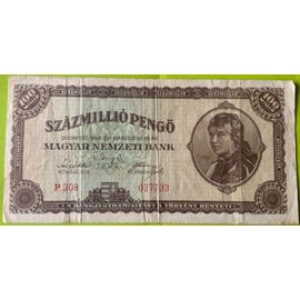 Billet Hongrie 100 000 000 Pengo 1946