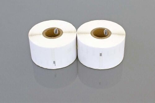 vhbw 2x Rouleau d'étiquettes 41 mm x 89 mm (300 étiquettes) compatible avec l'imprimante d'étiquettes Dymo LabelWriter 330 Turbo II, 330 Turbo, 400 Turbo, 400 Duo