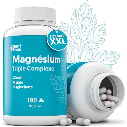 Ytseazn-Magnésium 3x Action Premium : Malate,Bisglycinate Et Citrate|Énergie Journalière,Sommeil Et Récupération Musculaire Complète|Formule À Absorption Maximale|Santé Digestive Et Osseuse|190 Caps