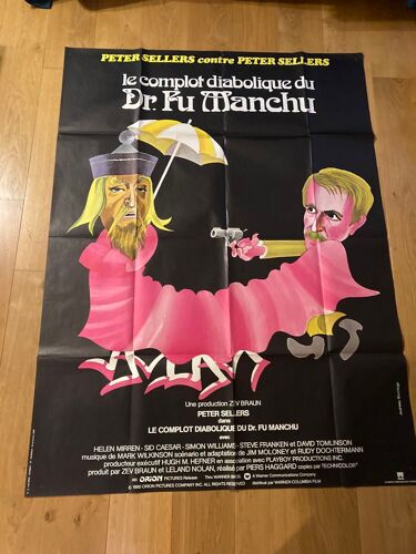 Affiche De Cinema - Le Complot Diabolique Du Dr Fu Manchu - Peter Sellers 120 X 160 Cm