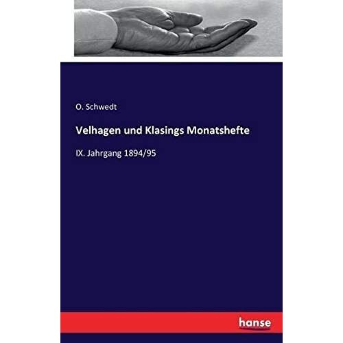 Velhagen Und Klasings Monatshefte