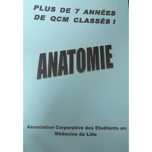Plus De 7 Années De Qcm Anatomie