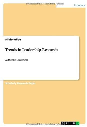 Trends In Leadership Research