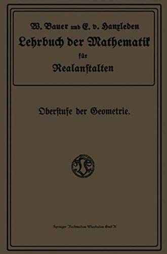 Lehrbuch Der Mathematik Für Realanstalten