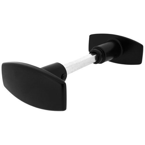poignée de porte Bouton double chantier aluminium noir