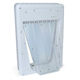 Petsafe Smartdoor Chatière Grande Lectronique Avec Grande Porte À  Verrouillage Automatique Sécurisé 5 Animaux Maximale 3 Modes Pour Chat/Chien Blanc