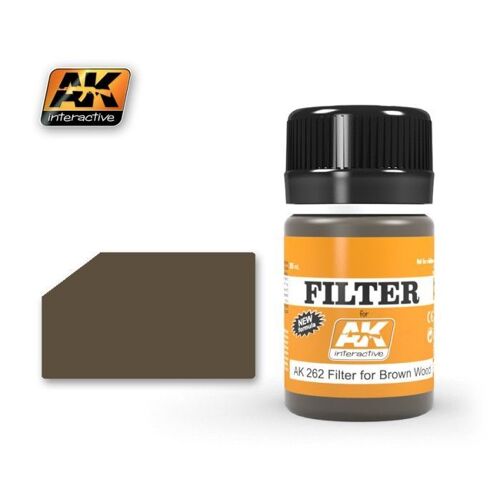 Peinture Ak Interactive Weathering Ak262 Filter Dark For Wood-Ak Interactive