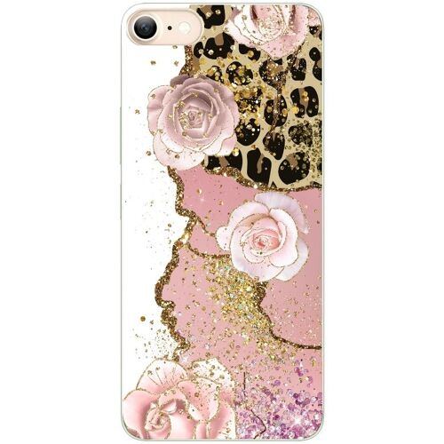 Coque Pour Iphone 7 8 Et Se Marbre Fleur Leopard