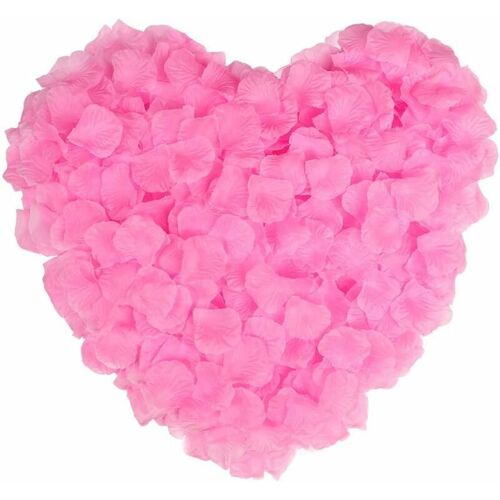 Petales Rose Artificiels 2000 Pieces Decoration Romantique Mariage Et Chambre A Coucher Beaux Petales De Rose Comme Cadeau D'anniversaire Pour Lui Decoration D'anniversaire Fantastique (Rose Clair) Goodnice