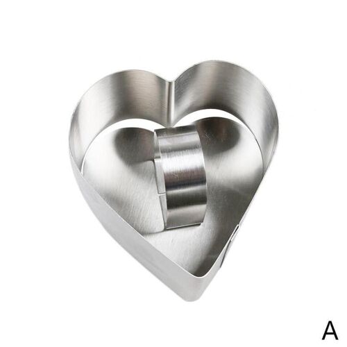 Moules De Cuisson En Acier, Moules À Fondant, Coupeurs, Anneau De Coeur, Hexagone, Outils De Forme, Moule Triangulaire, Rond, Carré, Décoration De Gâteau