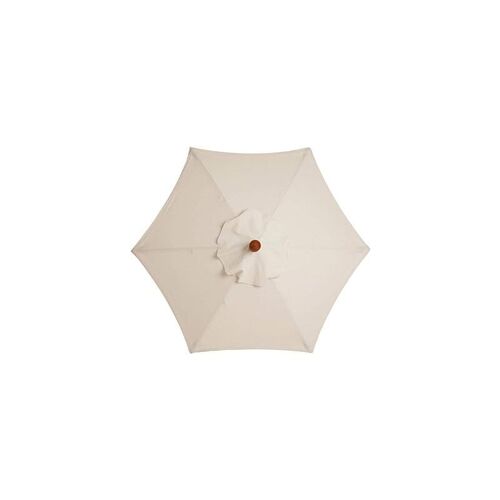Parasol De Jardin Avec 6 Baleines Robustes, Parasol De Plage, Abri De Jardin, Pour Balcon, Terrasse, Terrasse, Piscine (Diametre 3 M) - Blanc Goodnice