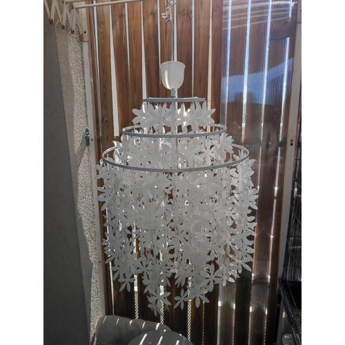 Suspension Luminaire Florale Blanc
