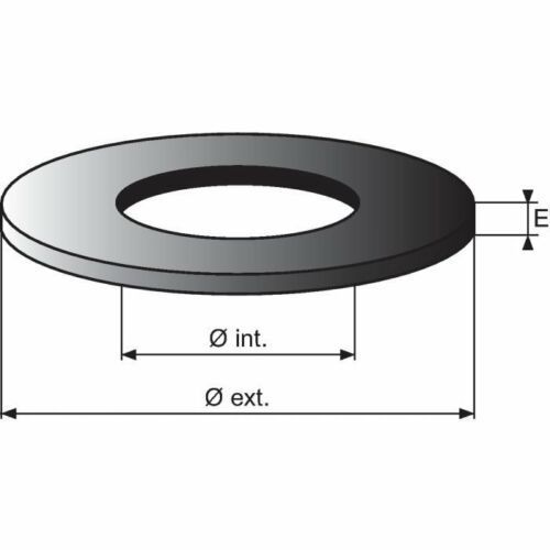 JOINTS DE CHASSE WC - Rondelle de chasse standard - 70 X 40 X 3 mm