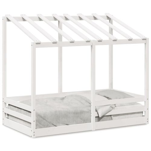 Vidaxl Lit Pour Enfants Sans Matelas Blanc 80x160cm Bois Massif De Pin