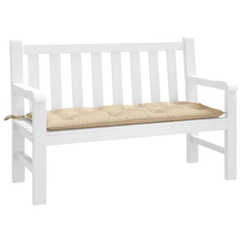 Vidaxl Coussin De Banc De Jardin Beige 120x50x7 Cm Tissu Oxford