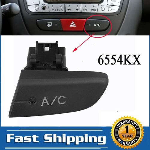 Bouton De Commutation De Commande De Climatiseur A/C, Pièces De Rechange De Voiture, 2005-2014, Cristaux En C1, Kit 107, Toyota Aygo Mk1, 6554.Kx