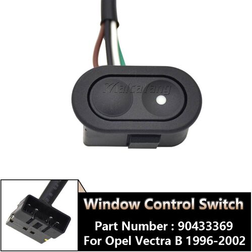 Accessoires De Voiture Interrupteur De Lève-Vitre Électrique Pour Opel Vectra B 1996 1997 1998 1999 2000 2001 2002 Led Rétro-Éclairage Orange 90433369