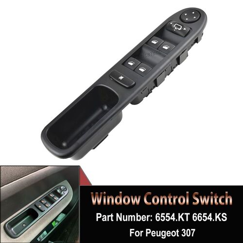 Interrupteur De Commande De Vitre Électrique Lhd, Pour Peugeot 307 307sw 307cc 6554.Kt, Accessoires De Voiture