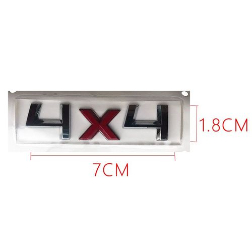 Autocollant De Coffre Arrière Rouge 4x4, Autocollant De Lettre Alphabet, Emblème De Caractère, Type De Matériau Abs Pour Skoda Yeti