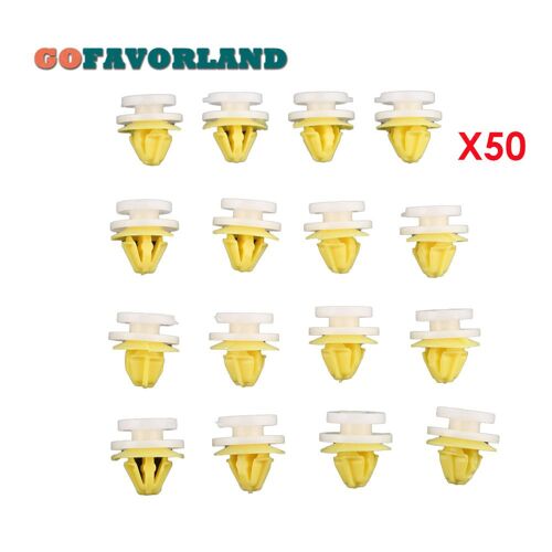 Clips De Fixation Pour Voiture, 50 Pièces, Panneau Intérieur, Carte De Porte, Numéro De Pièce 7703077250 Pour Renault Clio Megane Scenic Twingo