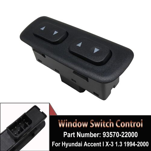 Lève-Vitre Électrique Avant 2 Boutons, Interrupteur De Commande Pour Hyundai Accent I X-3 94-2000 93570-22000 9357022000 Pièces De Rechange