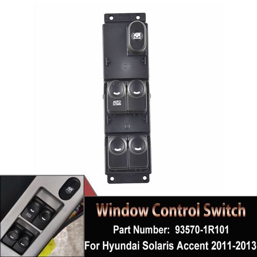 Interrupteur De Porte Fenêtre Avant Gauche De Haute Qualité, Pour Hyundai 2011 ¿ 2017 Accent Solaris 2011 - 2013 935701r101