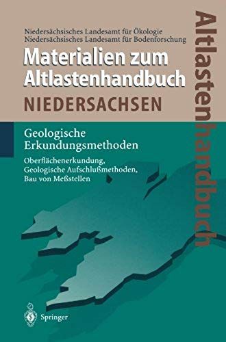 Altlastenhandbuch Des Landes Niedersachsen. Materialienband