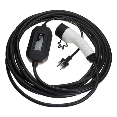 Vhbw Câble De Recharge Type 2 Vers Prise Euro F Compatible Avec Renault Rafale Phev, 5 E-Tech Voiture Électrique - 1 Phase, 16 A, 3,5 Kw, 10 M