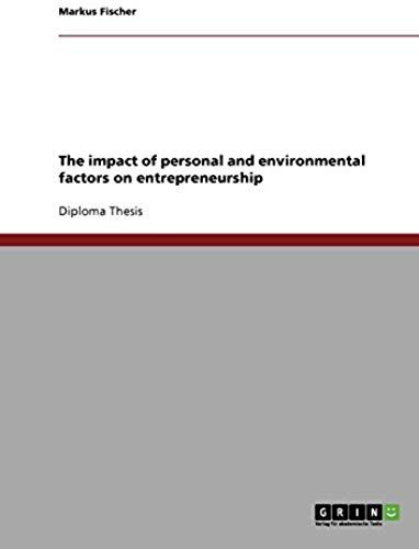 The Impact Of Personal And Environmental Factors On Entrepreneurship