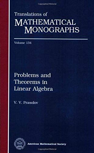 Problems And Theorems In Linear Algebra