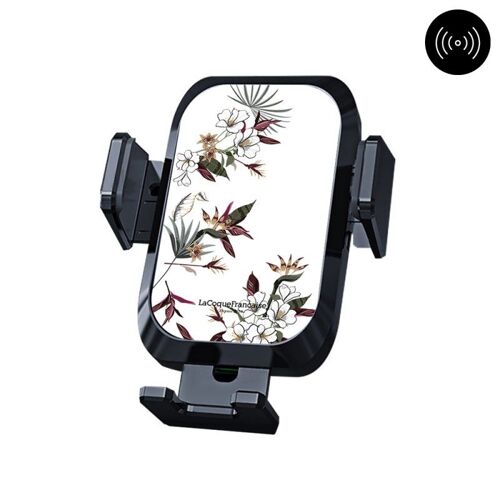 Support Voiture Avec Charge À Induction Fleurs Sauvages Motif Ecriture Tendance La Coque Francaise