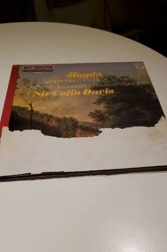 Joseph Haydn Symphonies N°93 Et 94 Colin Davis Orchestre Concertgebouw Amsterdam Trésors Du Classique Philips