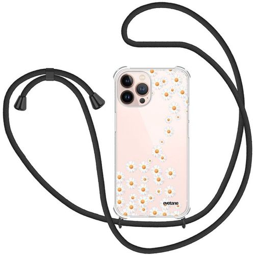 Coque Cordon Iphone 13 Pro Dessin Marguerite Evetane