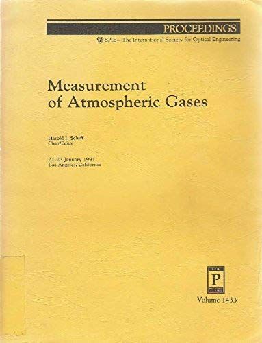 Measurement Of Atmospheric Gases: 21-23 January 1991 Los Angeles, California (Proceedings Of Spie)