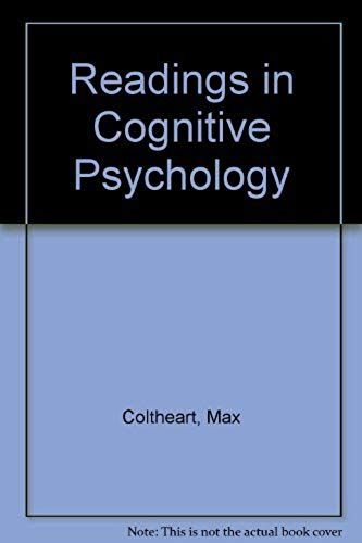 Readings In Cognitive Psychology
