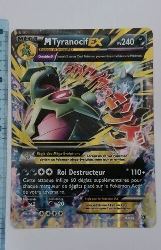 Maxi Carte Pokémon M Tyranocif Ex 43/98 Xy