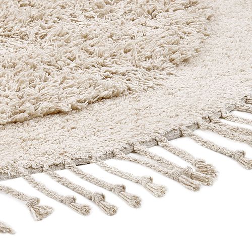 Tapis En Coton Beige Clair D 140 Cm Bitlis