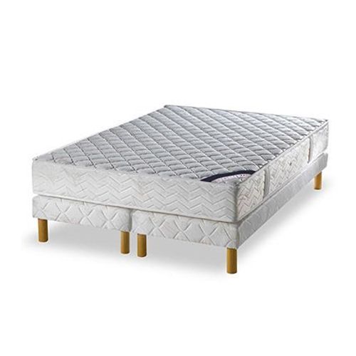 Ensemble Matelas Ressorts Biconiques - Confort Équilibré 160x200cm + Sommier