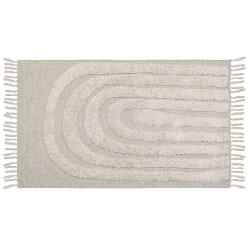 Tapis En Coton Beige Clair 80 X 150 Cm Hakkari