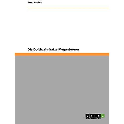 Die Dolchzahnkatze Megantereon