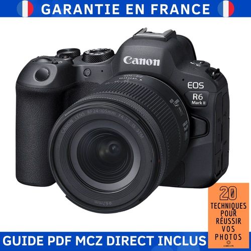 Canon EOS R6 Mark II + RF 24-105mm f/4-7.1 IS STM + Guide PDF MCZ DIRECT '20 TECHNIQUES POUR RÉUSSIR VOS PHOTOS'